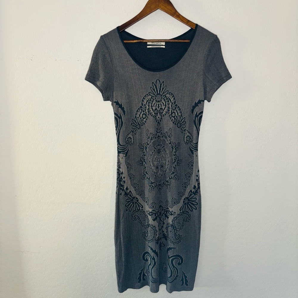 Aldo Martins Women’s Size 8 Small Knit Paisley Midi Dress